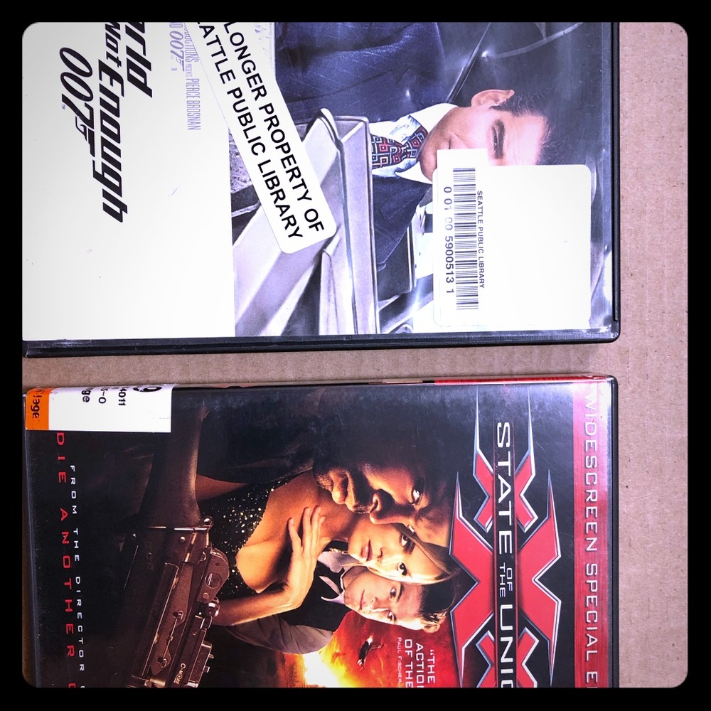 1 Pair previously viewed dvds